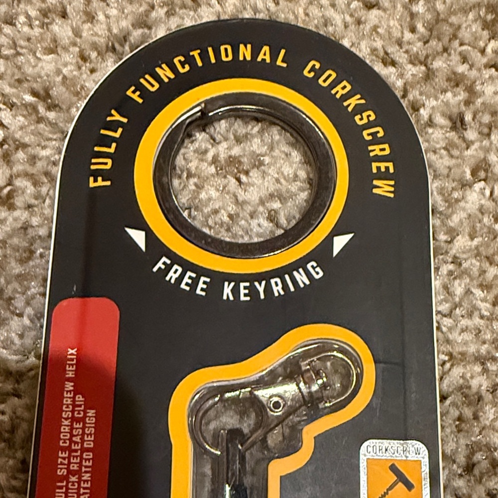Silver Keyring Corkscrew - Picture 7 of 11